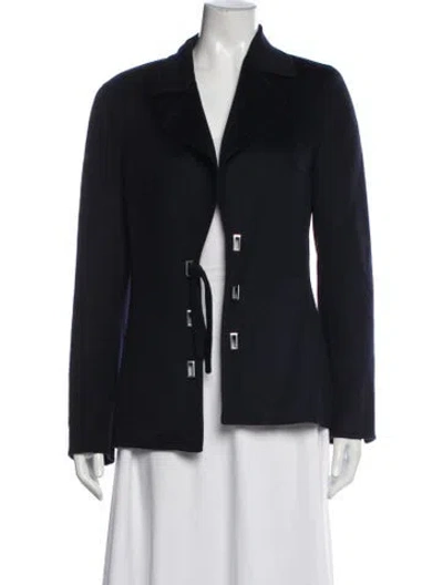 Pre-owned Escada Blazer In Blue