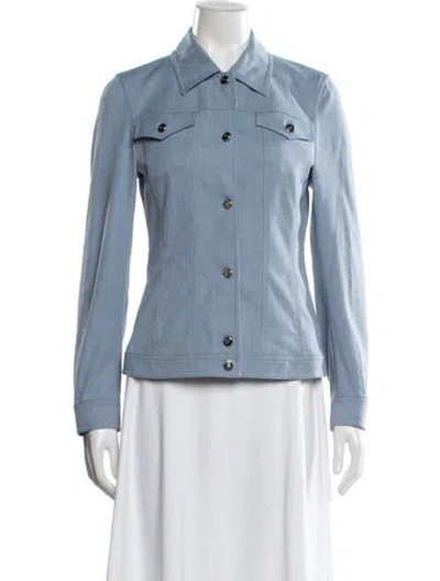 Pre-owned Escada Blazer In Blue