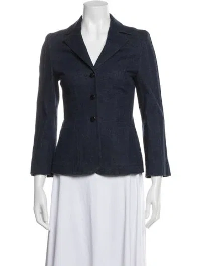 Pre-owned Escada Blazer In Blue