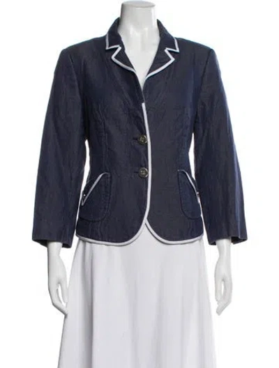 Pre-owned Escada Blazer In Blue