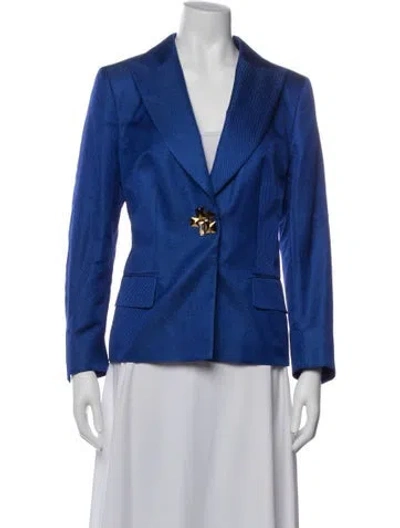 Pre-owned Escada Blazer In Blue