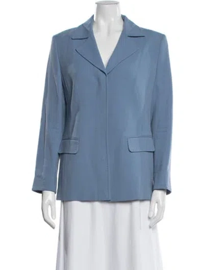 Pre-owned Escada Blazer In Blue
