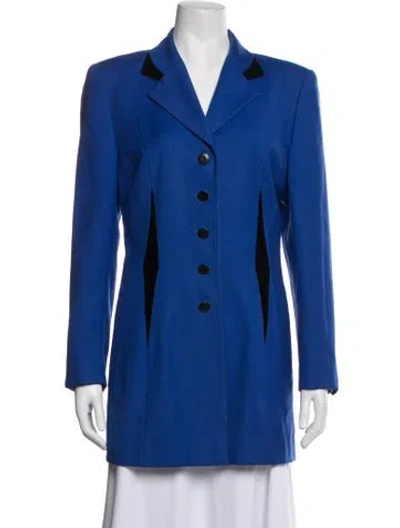 Pre-owned Escada Blazer In Blue