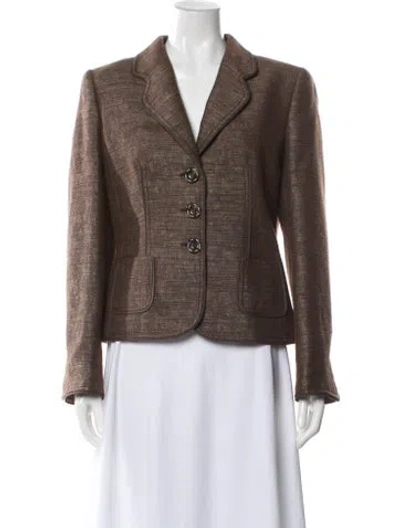 Pre-owned Escada Blazer In Brown