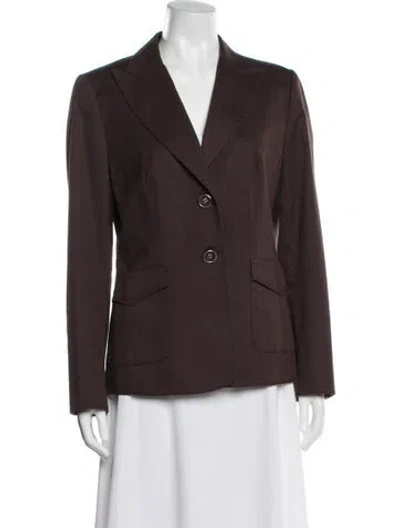 Pre-owned Escada Blazer In Brown