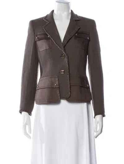 Pre-owned Escada Blazer In Brown