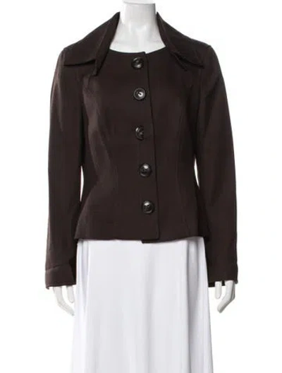 Pre-owned Escada Blazer In Brown