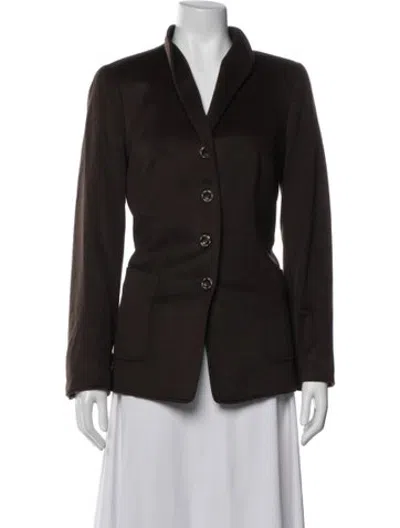 Pre-owned Escada Blazer In Brown