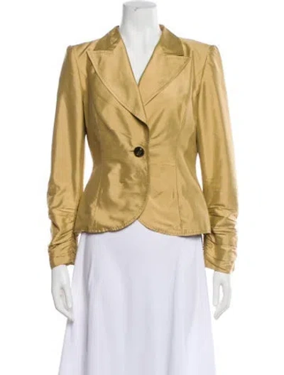 Pre-owned Escada Blazer In Gold