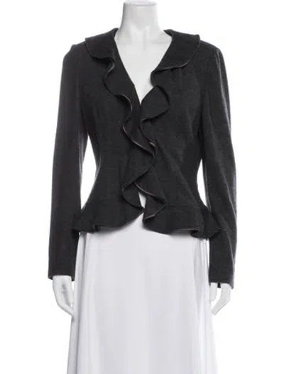 Pre-owned Escada Blazer In Gray