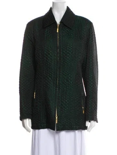 Pre-owned Escada Blazer In Green