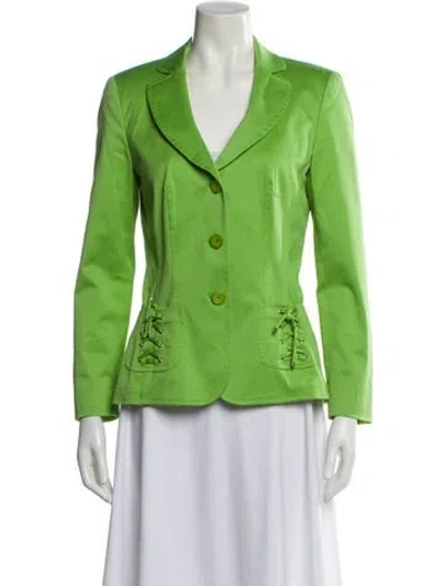 Pre-owned Escada Blazer In Green
