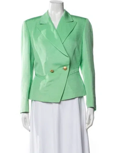 Pre-owned Escada Blazer In Green