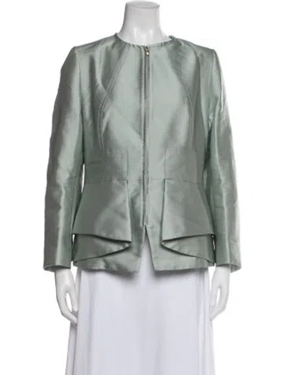 Pre-owned Escada Blazer In Green