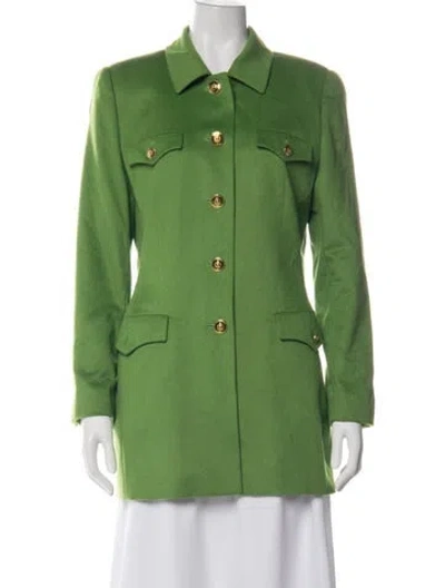 Pre-owned Escada Blazer In Green