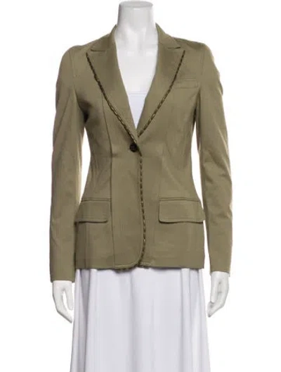 Pre-owned Escada Blazer In Green