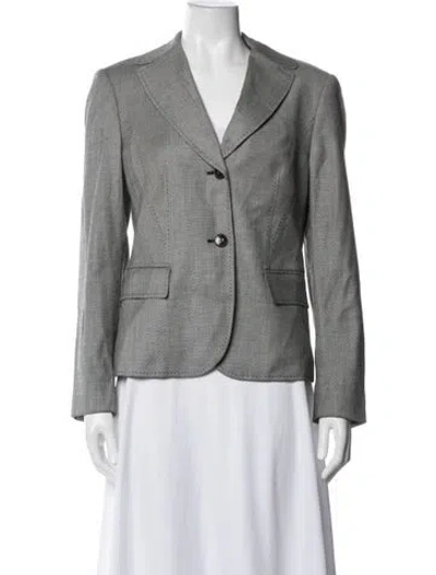 Pre-owned Escada Blazer In Grey