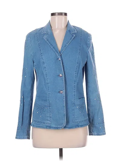 Pre-owned Escada Blazer Jacket In Blue