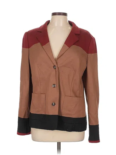 Pre-owned Escada Blazer Jacket In Brown