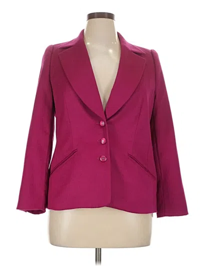 Pre-owned Escada Blazer Jacket In Burgundy