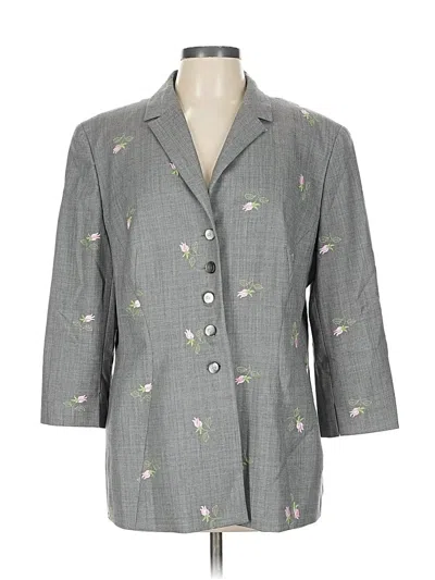 Pre-owned Escada Blazer Jacket In Gray