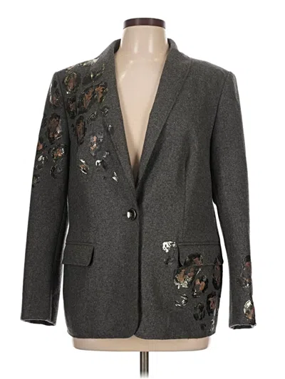 Pre-owned Escada Blazer Jacket In Gray