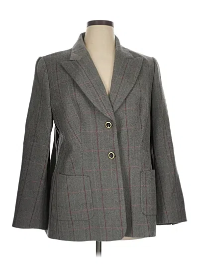 Pre-owned Escada Blazer Jacket In Gray