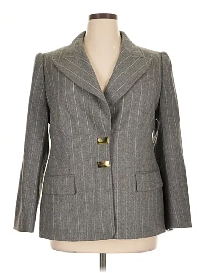 Pre-owned Escada Blazer Jacket In Gray