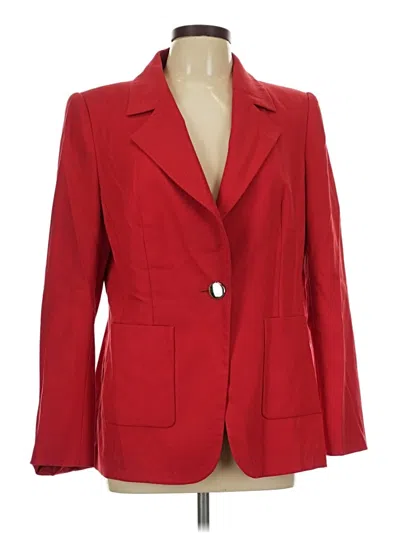 Pre-owned Escada Blazer Jacket In Red