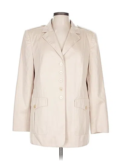 Pre-owned Escada Blazer Jacket In White