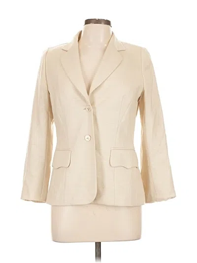 Pre-owned Escada Blazer Jacket In White