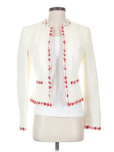 Pre-owned Escada Blazer Jacket In White