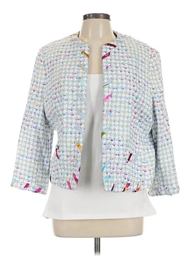Pre-owned Escada Blazer Jacket In White