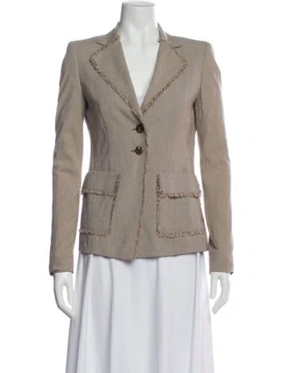 Pre-owned Escada Blazer In Neutral