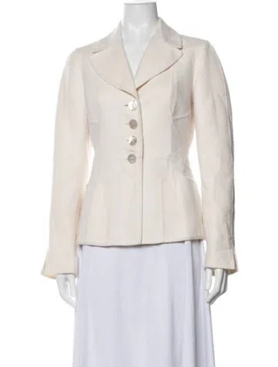 Pre-owned Escada Blazer In Neutrals