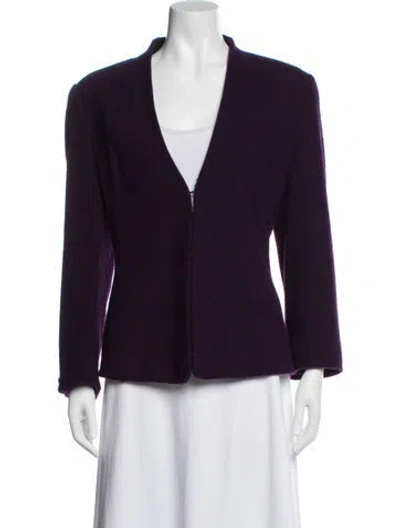 Pre-owned Escada Blazer In Purple