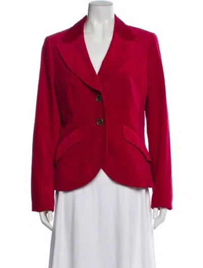 Pre-owned Escada Blazer In Red