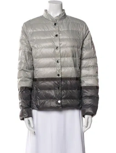 Pre-owned Escada Bomber Jacket In Gray