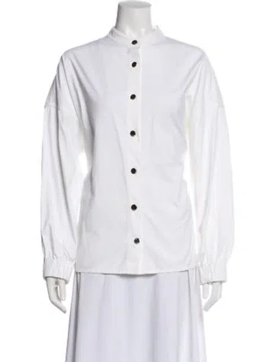 Pre-owned Escada Bomber Jacket In White