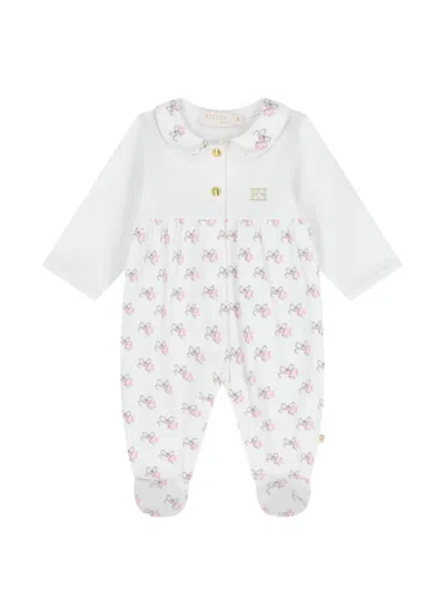 Escada Bow Print Babywear In White