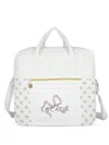Escada Bow-print Changing Bag In White