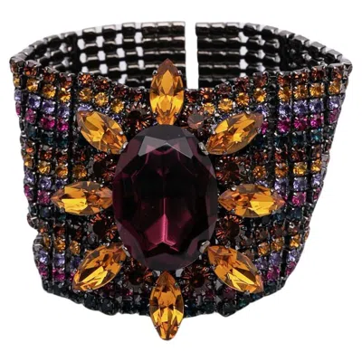 Pre-owned Escada Bracelet With Rhinestones In Multi