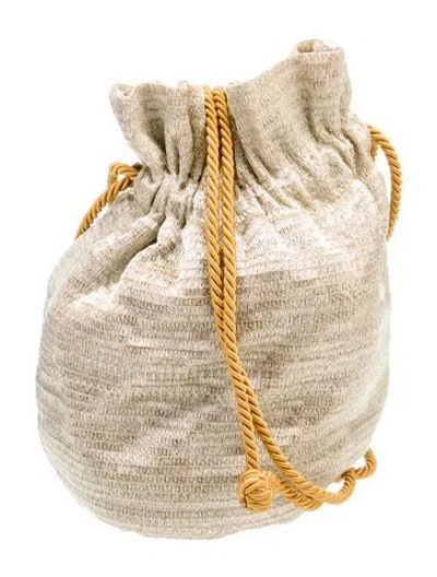 Pre-owned Escada Bucket Bag In Neutral