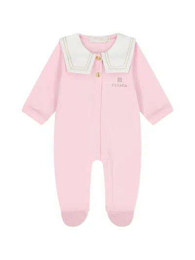 Escada Babies' Button-fastening Pajama In Pink