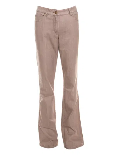 Pre-owned Escada Button-fastening Jeans In Brown