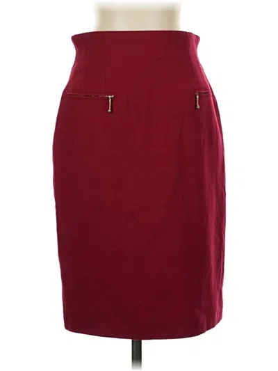 Pre-owned Escada By Margaretha Ley Formal Skirt In Burgundy