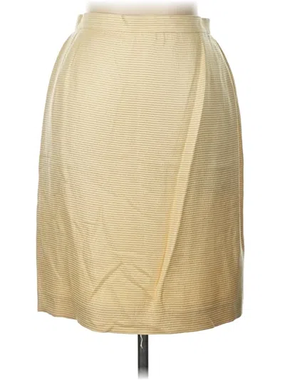 Pre-owned Escada By Margaretha Ley Formal Skirt In Gold