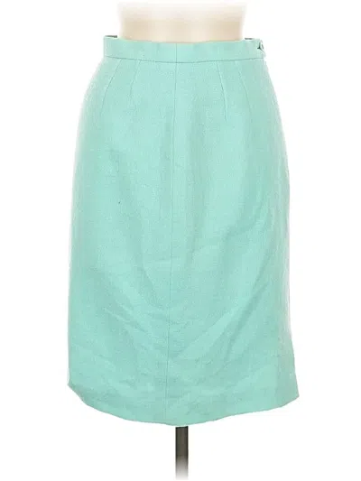 Pre-owned Escada By Margaretha Ley Formal Skirt In Teal