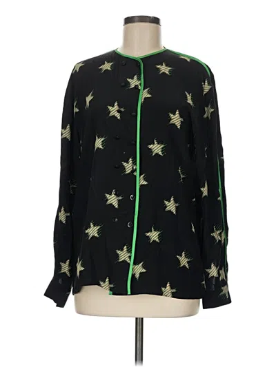 Pre-owned Escada By Margaretha Ley Long Sleeve Blouse In Green
