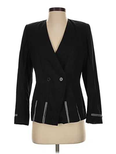 Pre-owned Escada By Margaretha Ley Wool Blazer Jacket In Black